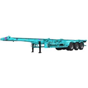 1600mm Skeleton Container Semi Trailer Fuwa 20 Ft Container Chassis