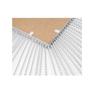 Square Sunburst Wall Art Mirror Silver Layered Metal Frame Mirrored Wall Decor