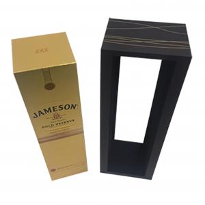 China FSC Wine Packaging Box Gold Foil Stamping Cardboard Wine Packaging Box on sale