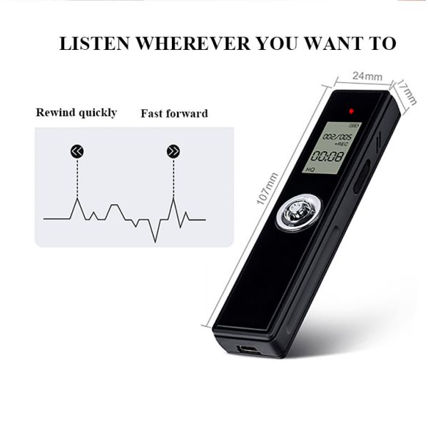 Long Standby HD Intelligent Noise Reduction Voice Recorder Digital Video Recorder