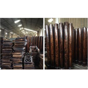 Outdoor Park Custom Chinese Solid Wooden Gazebo Pavilion Asian Style