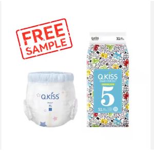 Q.Kiss Diaper Refreshing and Comfortable Big Waist Circumference for Newborns Baby