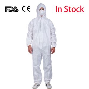 China Lightweight Disposable Protective Coverall Front Zipper Closure With Hood on sale