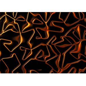 12MM Artistic Glass Tile Liquid Stereoscopic Effect Pattern