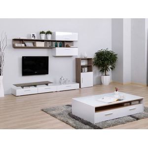 Different Kinds Of Particle Board TV Stand Melamine Paper Coated Panels 16mm