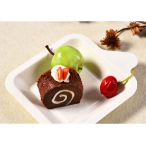 Cake Holder Biodegradable Sugarcane Plates 133x112x16mm