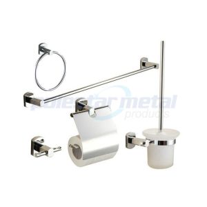 6-1/3" Width Polished Chrome brushed nickel bathroom hardware Towel Ring