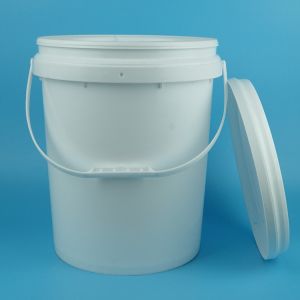19kg Round Plastic Drum With Handle And Lid For Paint