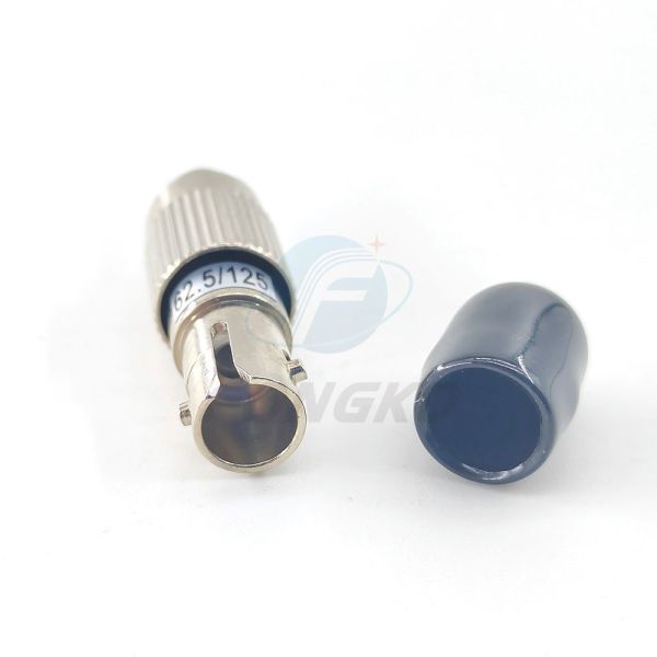 Silver Grey 62.5/125 FC Male To ST Female Fiber Optic Adapter Transform