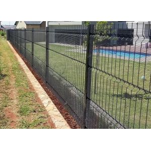 High Security Durable 358 Green Anti Climb Fence Clear Vu Clear View