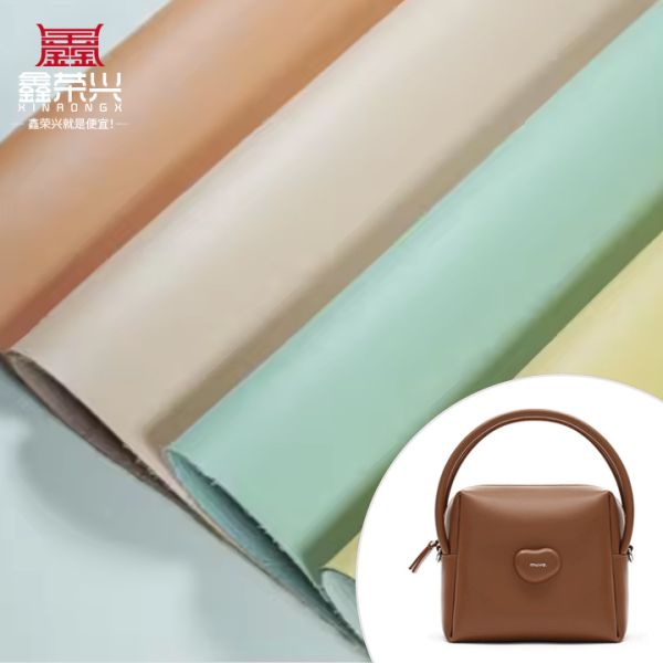 1.8mm Thickness 54/55" Width 40 Colors PVC Leather for Bags with Suede Backing