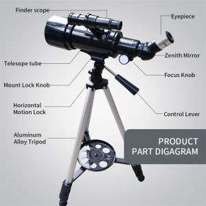 Professional Astronomical 40070 Beginner Refractor Telescope For Planets