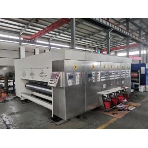 Carton Box Flexo Printing And Die Cutting Machine Auto Roller Transfer