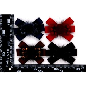 Ribbon coloured bow-tied shoe flower,Handmade footwear ornaments and flower