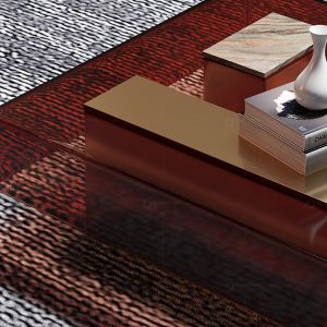 Golden Base SS Steel Table And Sofa Sets Coffee Desk High Glass