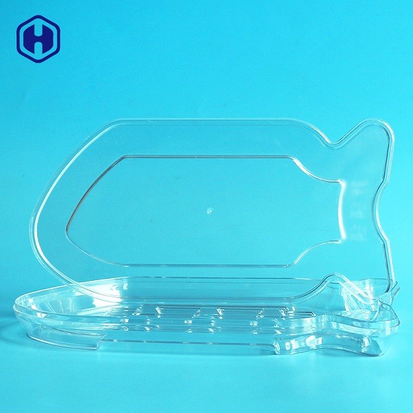 6oz Fish Shape PET Packaging Box Home Kitchen Eco Friendly
