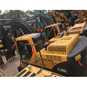 Volvo Excavator Ec210 Cheap Price, Used Popular 21 Ton Medium Track Digger Volvo