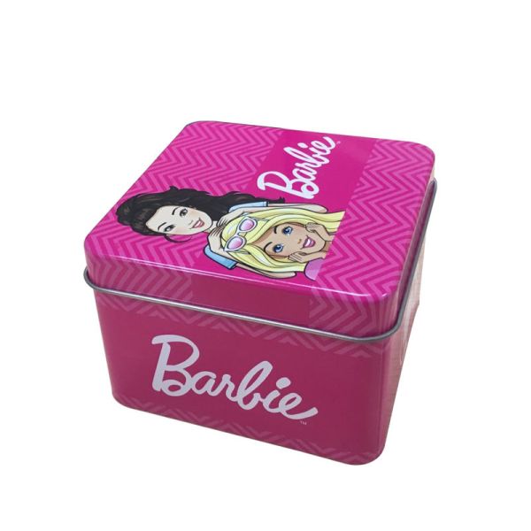 Promotional Metal Square Tin Box Watch Gift Tin Packaging Containers CMYK Printed Square Metal Boxes