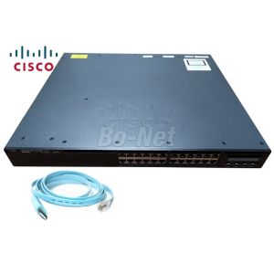 24 Port POE Cisco Managed Switch , Cisco Ethernet Switch 4x1G Uplink IP Base WS