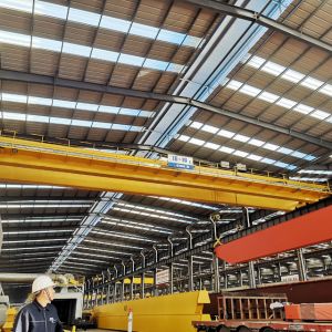 Industrial 30T Double Girder Overhead Crane Equipment 15M/Min Lifting