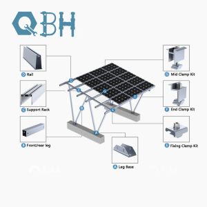 Roof Sloping Tilting Mounting Bracke Qbh Customized Civil Industrial Solar Power