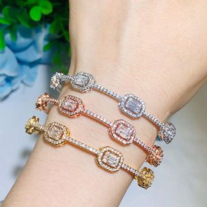 Bridal Bangles Classical Charm Shinny AAA CZ Bracelet Multicolor New Design