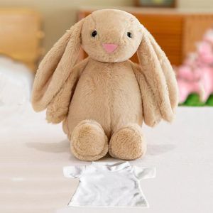 DIY 30cm Sublimation Stuffed Animals Easter Bunny Plush Toy With Customizable T