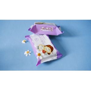 Custom Spunlace Non Woven Disposable Wet Wipes Individually Packaged