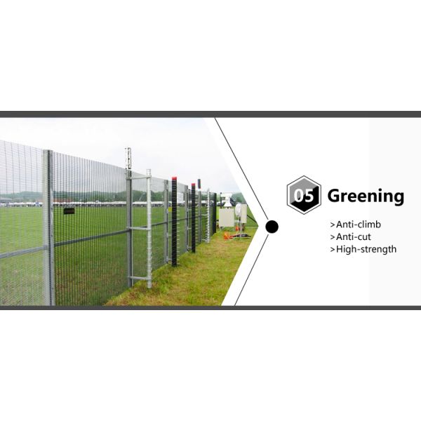 358 high security anti cutting and climb fence panels high density mesh 12.5mm x 75mm high density mesh