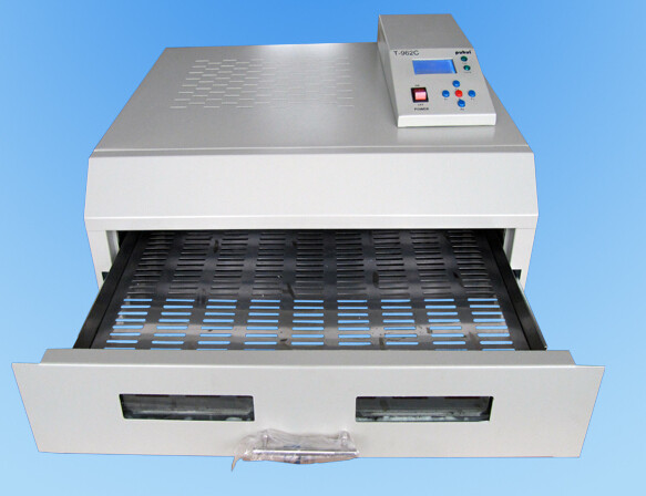 T962C With Exhaust 2500w SMT Reflow Oven 400*600mm Infrared IC Heater BGA SMD