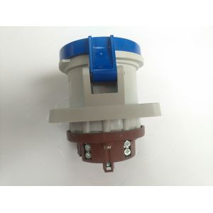 Flush Mounted Industrial Plug Sockets IP44 Rain Resistance Material