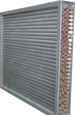 Quality High Efficiency Aluminum Fin Heat Exchanger / Copper Pipe Fin Fan Condenser wholesale