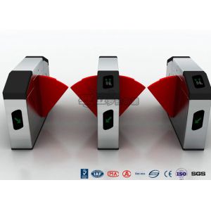 Optical Retractable Half Height Turnstiles Flap Barrier Turnstile 900mm Width