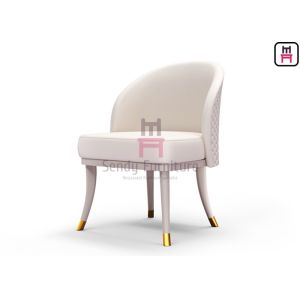 Fully Upholstered Velvet Armrest Dining Chair with Hardware Fitting