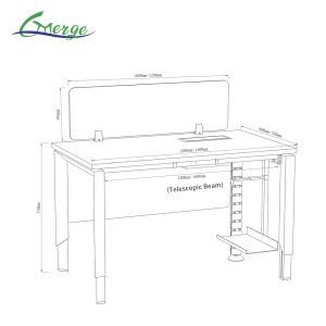 Transform Your Workspace with Our Customizable Office Space Open Workstation and