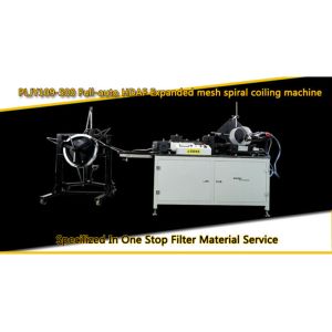 Diamond Mesh width 109mm Spiral Rolling Air Filter Making Machine