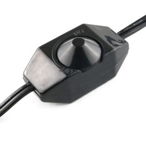1.8m Rotary Knob Adjustable LED Dimmer Switch Controller Power Cable for Lamp