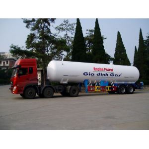 2.1 MPa Hydrotest Pressure CIMC LINYU Howo Chassis 8*4 Gas Transport Tank Semi