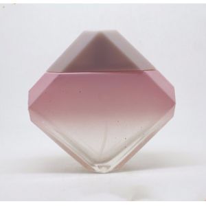 90ML china factory cheap square shape pink perfume bottles with high quality