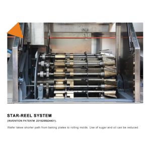 107 Plates Sugar Cone Making Machine Ice Cream Waffle Cone Baker Maker