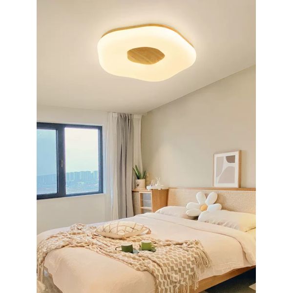 Modern Ceiling Lamp LED 24W 36W Flower Shape Ceiling Lights For Bedroom Living Dining Room wooden ceiling lamp(WH-WA-56)