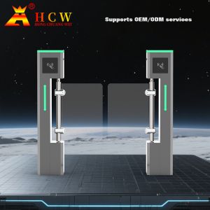 HCW Barrier Turnstile Gate with 600-1000mm Channel Width 30W DC Brushless Motor