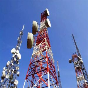 30m Self Supporting Lattice Tower For Communication GSM Tower Made Of Angle