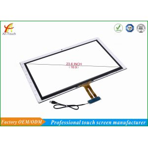 Waterproof 23.6 Large Touch Screen Display Panel With Silk Print For Kiosk