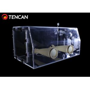 Laboratory Transparent Glove Box Water and Oxygen Removal 30mm Thickness