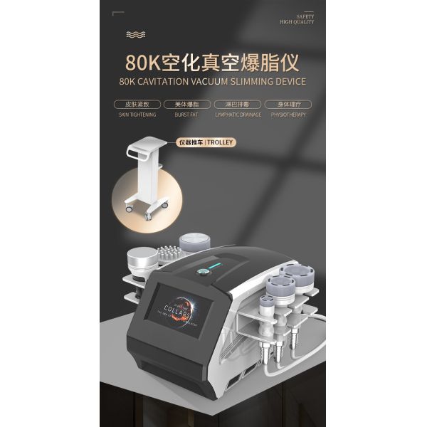 AS91 80K Cavitation Vacuum Slimming Device Skin Tightening & Lymphatic Drainage