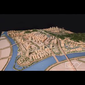 Aecom-1/1500 Dongguan Weiyuan Island Urban Design Model