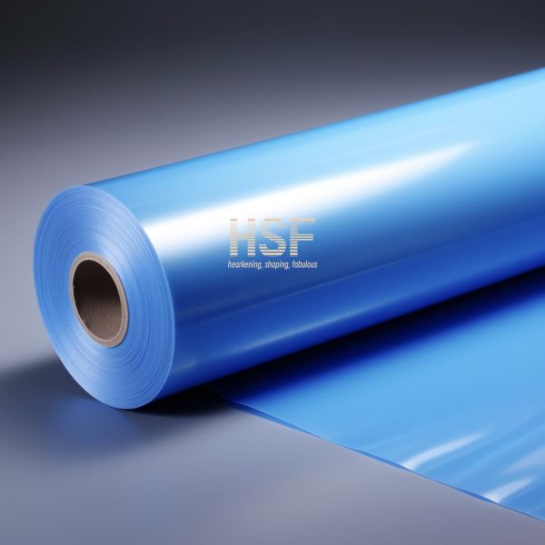 Quality 20um Coated PET Non Silicone Release Film Translucent Blue wholesale