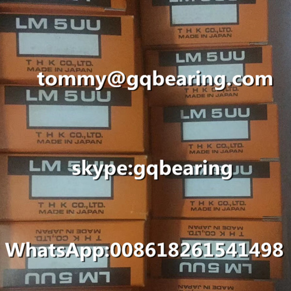 Quality Gcr15 Steel Material Rubber Seals Both Sides THK LM5UU Linear Ball Bearing Linear Bushing wholesale