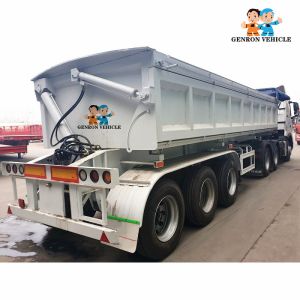 3 Axles 60T Side Tipper Semitrailer With Automatic Cord Export To Tanzania,